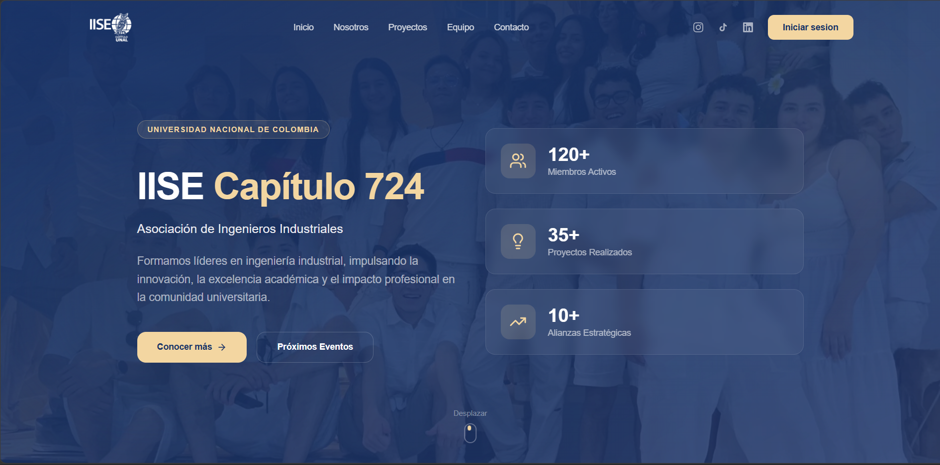 Landing Page IISE 724 UNAL